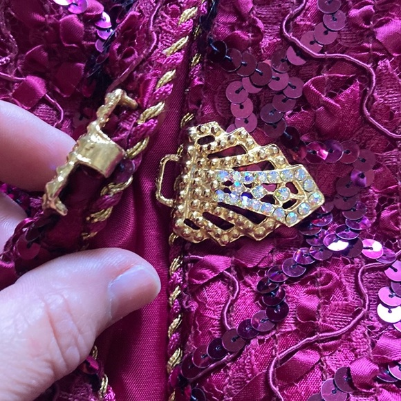 Pink Sequin Blazer Jacket for Special Occasions - Picture 4 of 11